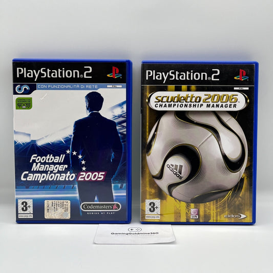 Football Manager Campionato 2005 + Scudetto 2006 PS2 Sony PlayStation 2 OTTIMI