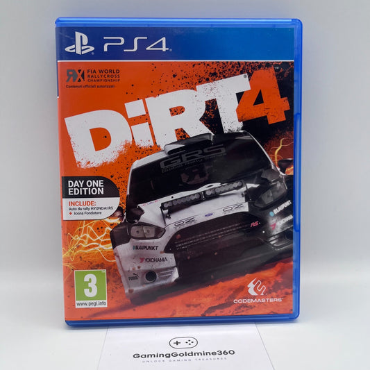 DiRT 4 Day One Edition PS4 Italiano Completo COME NUOVO Sony PlayStation 4