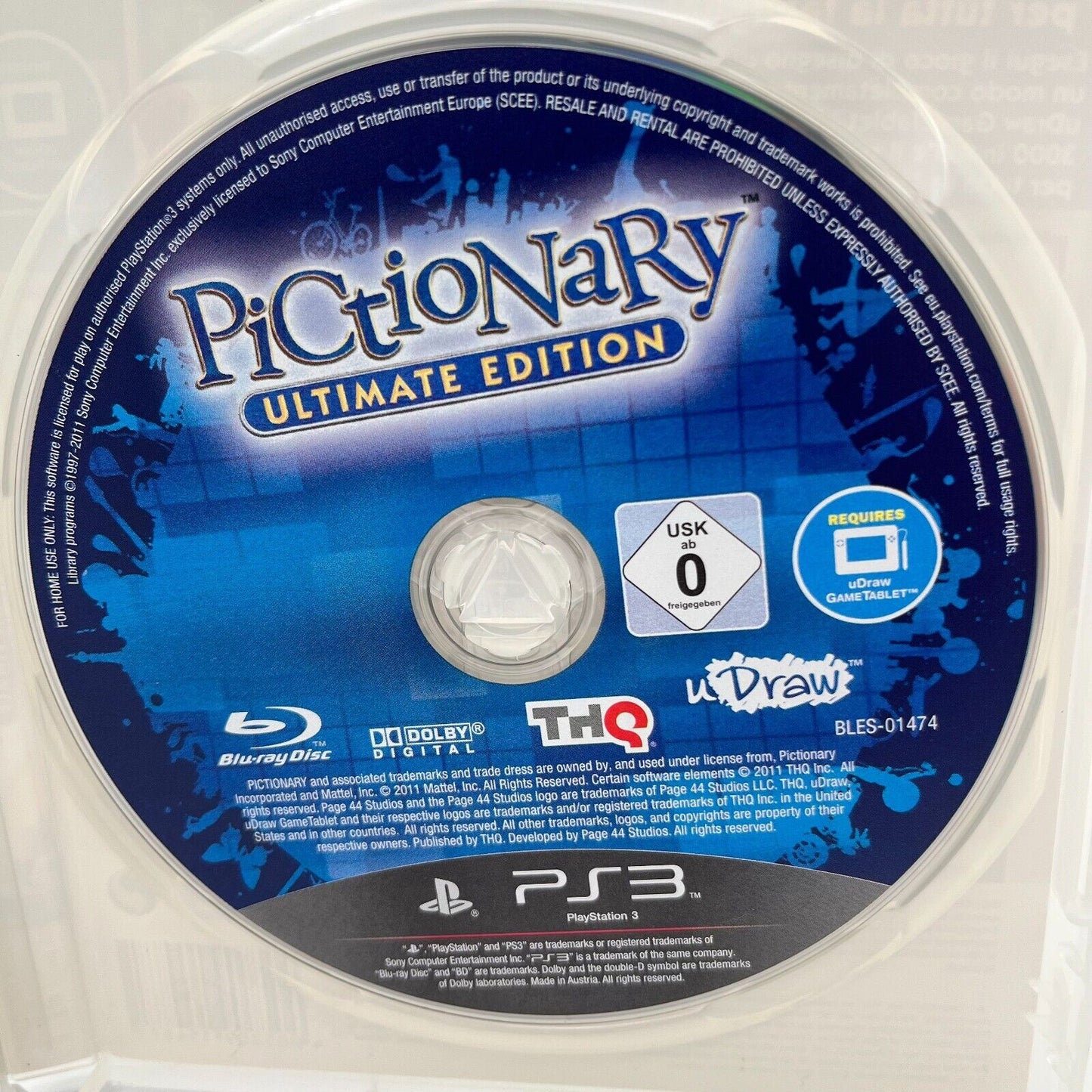 U-DRAW Pad (senza usb) + Pictionary - PlayStation 3