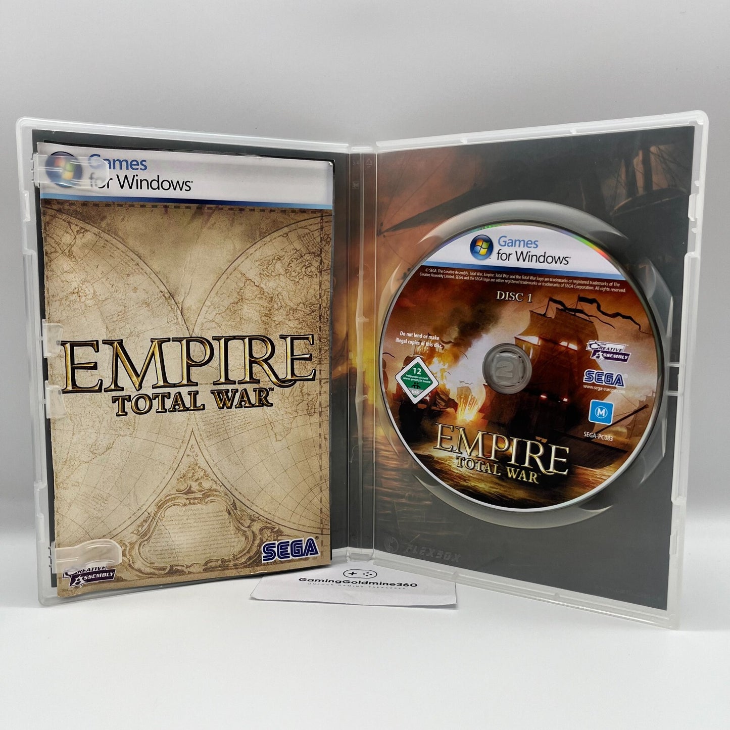 EMPIRE Total War PC DVD Italiano Games for Windows COMPLETO Sega Ottime Condizio