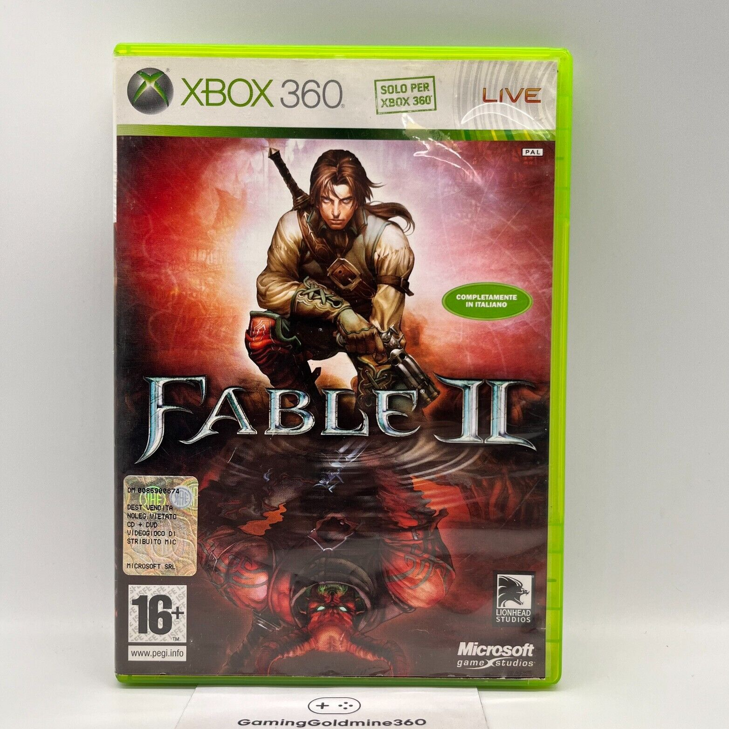 Fable II 2 XBOX 360 Italiano Completo con Manuale PAL Gioco Microsoft OTTIMO