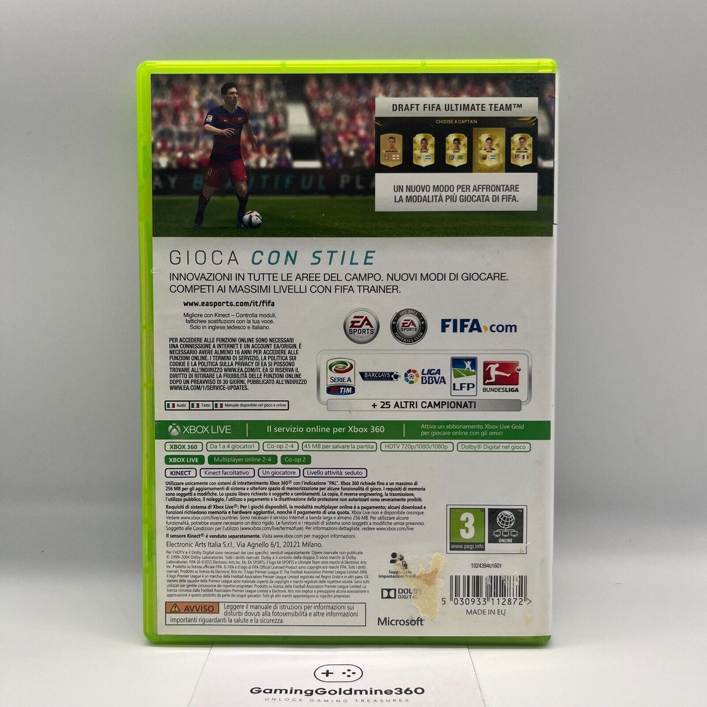 FIFA 16 2016 - Xbox 360