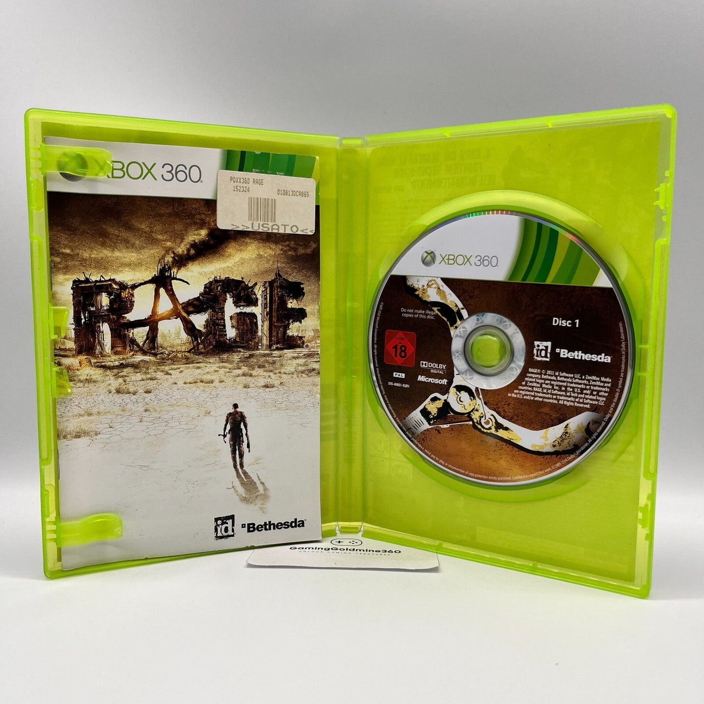 RAGE Anarchy Edition Xbox 360 Italiano Completo con Manuale Bethesda Microsoft