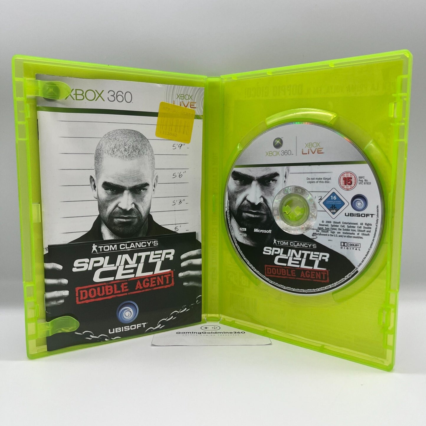 TOM CLANCY'S Splinter Cell Double Agent+Ghost Recon Advanced WarFighter Xbox 360