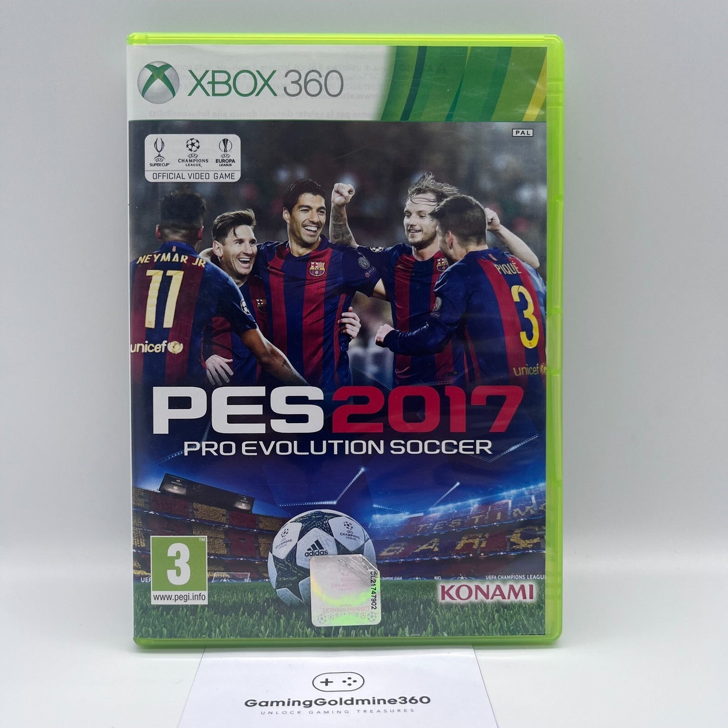 PES 2017 Pro Evolution Soccer Xbox 360 Italiano PAL Konami Microsoft Xbox360 NEW