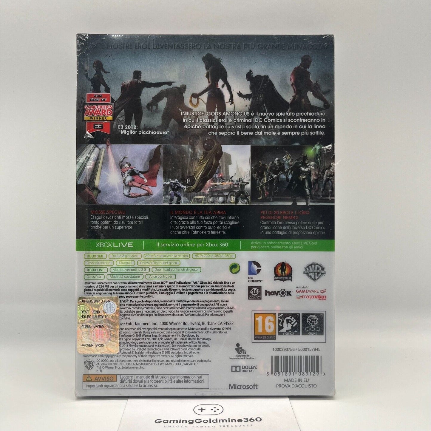 INJUSTICE Special Edition Steelbook - Xbox 360