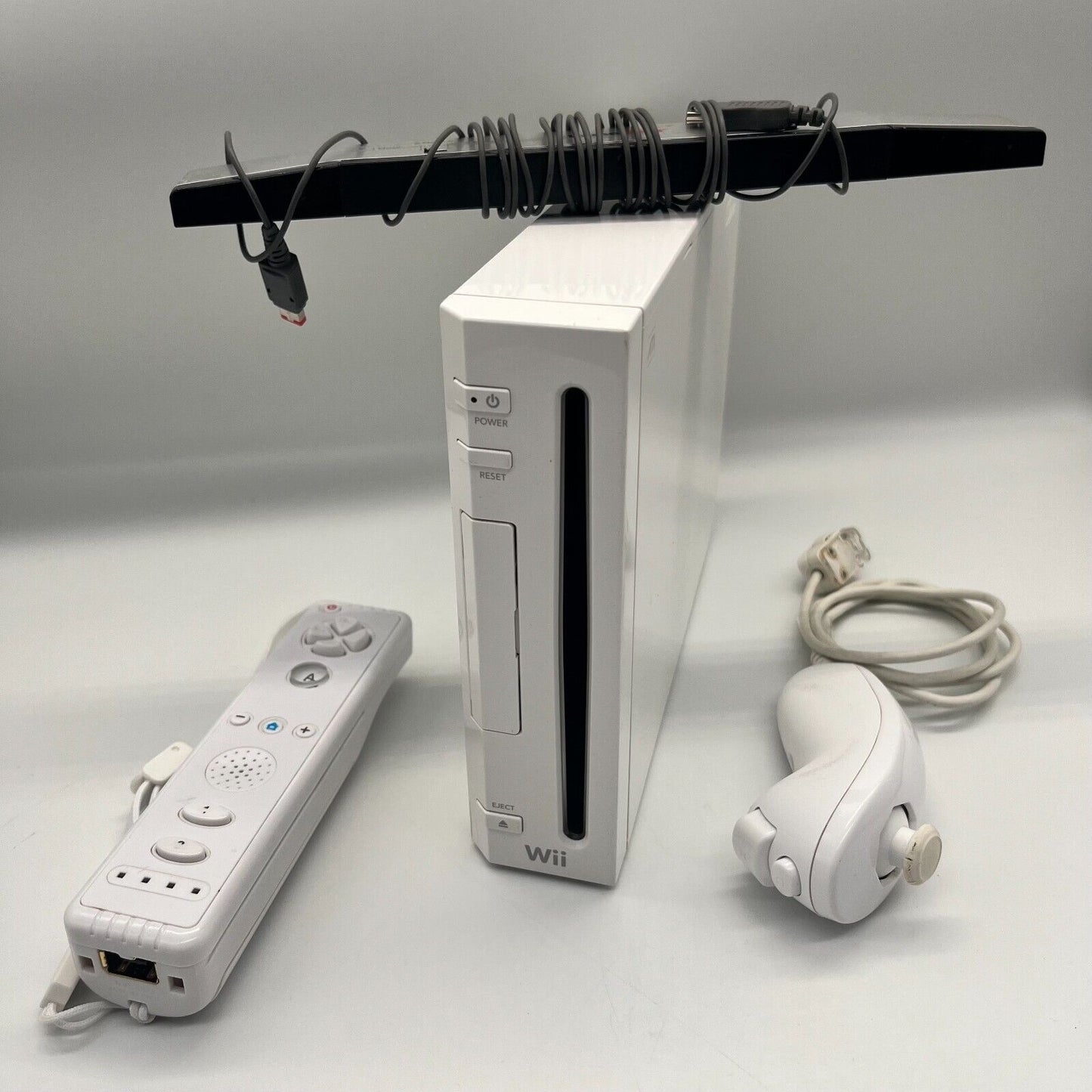 Nintendo Wii Console Mod* USB Tanti Giochi+Controller+Nunchuck+Volante+Cavi+Base