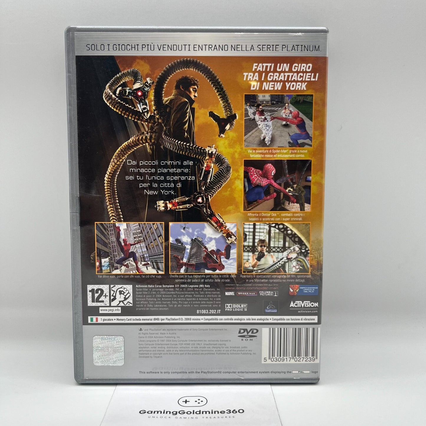 Spider-Man 2 PS2 Italiano Completo con Manuale PAL Activision Sony PlayStation 2