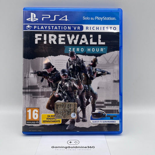 FIREWALL Zero Hour PS4 Italiano Completo VR Richiesto Sony Playstation 4 OTTIMO