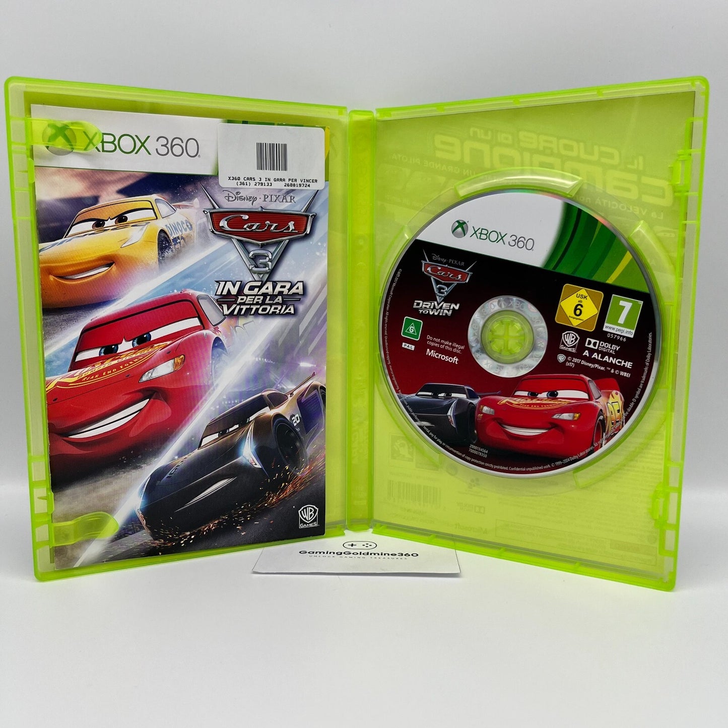 Cars 3 In Gara Per La Vittoria Xbox 360 Italiano Completo con Manuale PAL OTTIMO