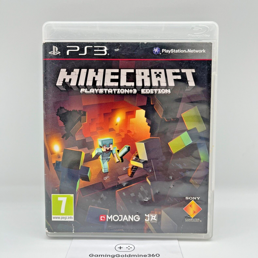 Minecraft PlayStation 3 Edition Completo con Manuale PAL Mojang Sony PS3 BUONE C