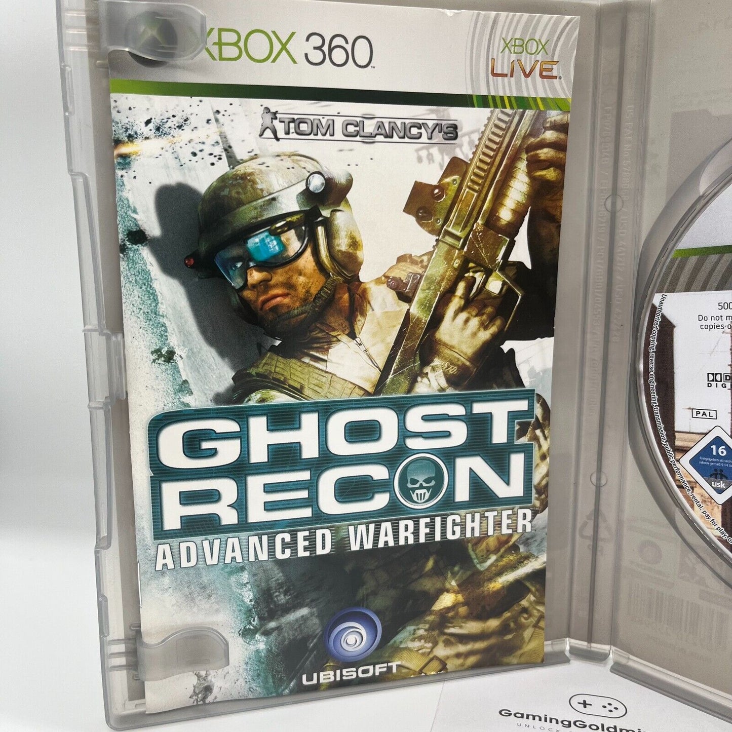 TOM CLANCY'S Splinter Cell Double Agent + Ghost Recon Advanced WarFighter - Xbox 360