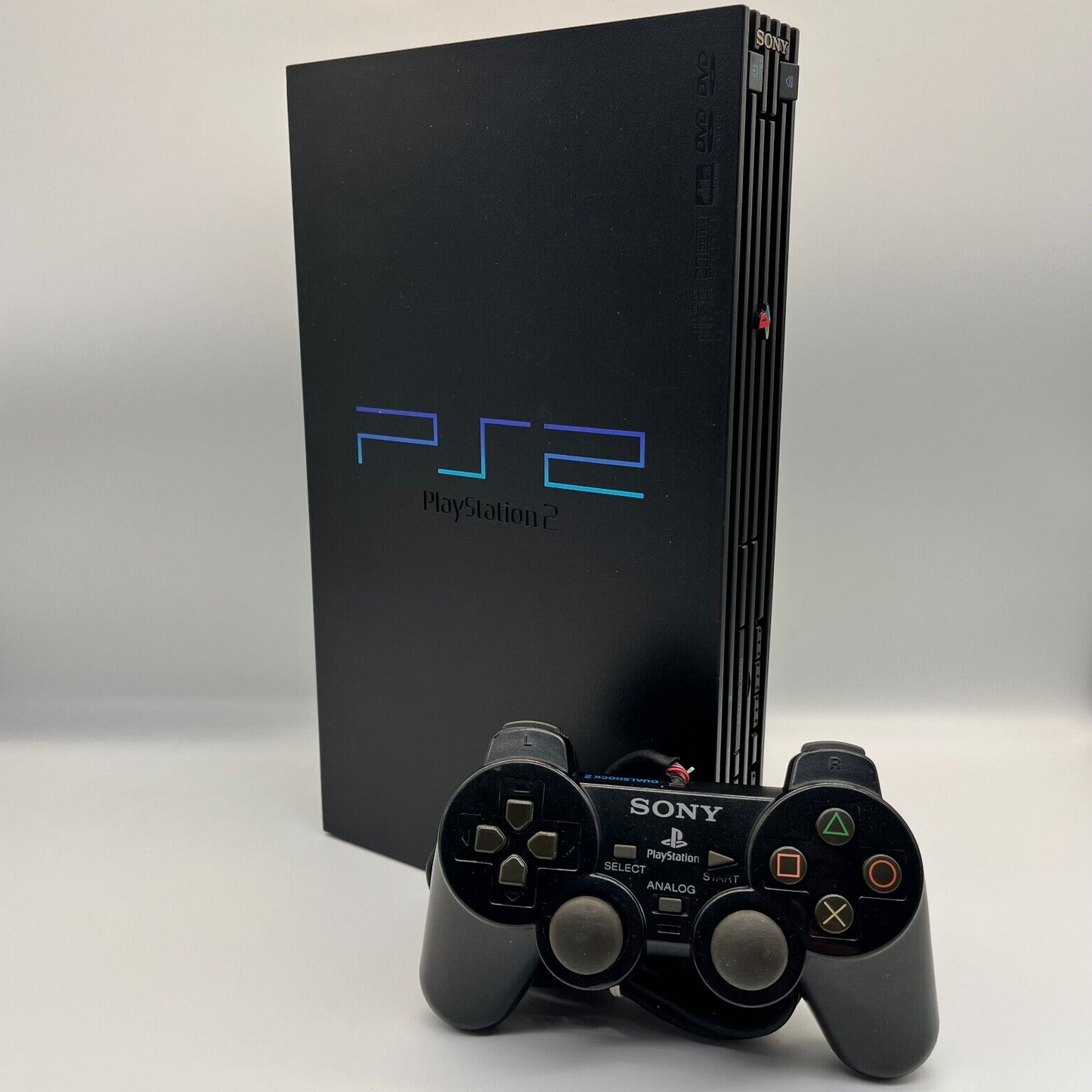 PS2 Fat Console Nera Completa con Controller ORIGINALE e Cavi Sony PlayStation 2