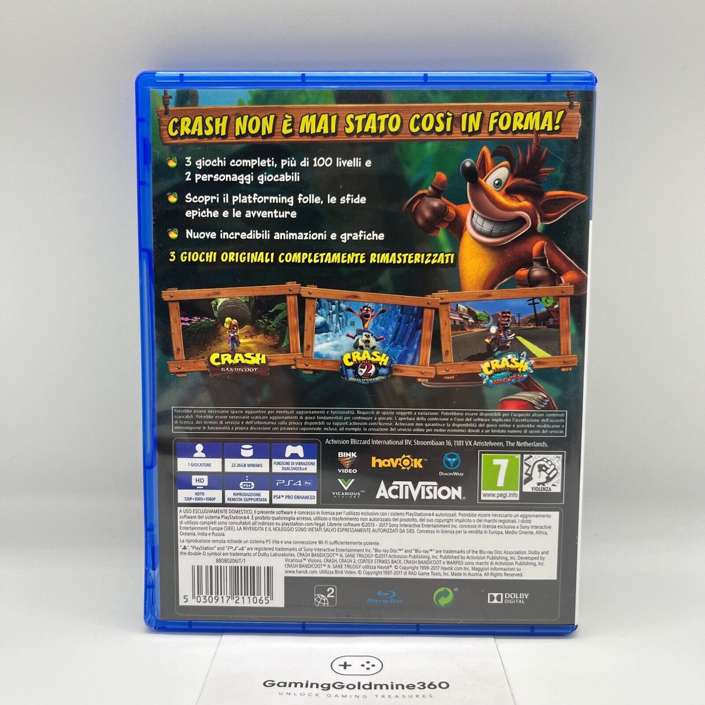 Crash Bandicoot: N Sane Trilogy - PlayStation 4