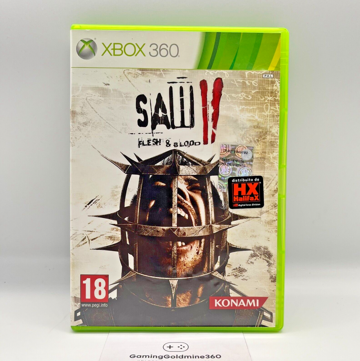 SAW II 2 Flesh & Blood Xbox 360 Italiano PAL No Manuale Konami Halifax Microsoft