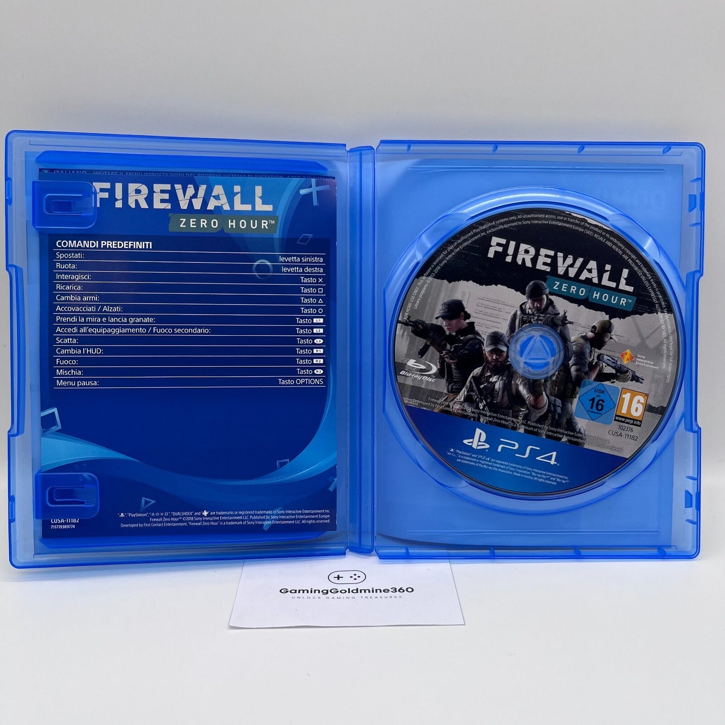FIREWALL Zero Hour PS4 Italiano Completo VR Richiesto Sony Playstation 4 OTTIMO