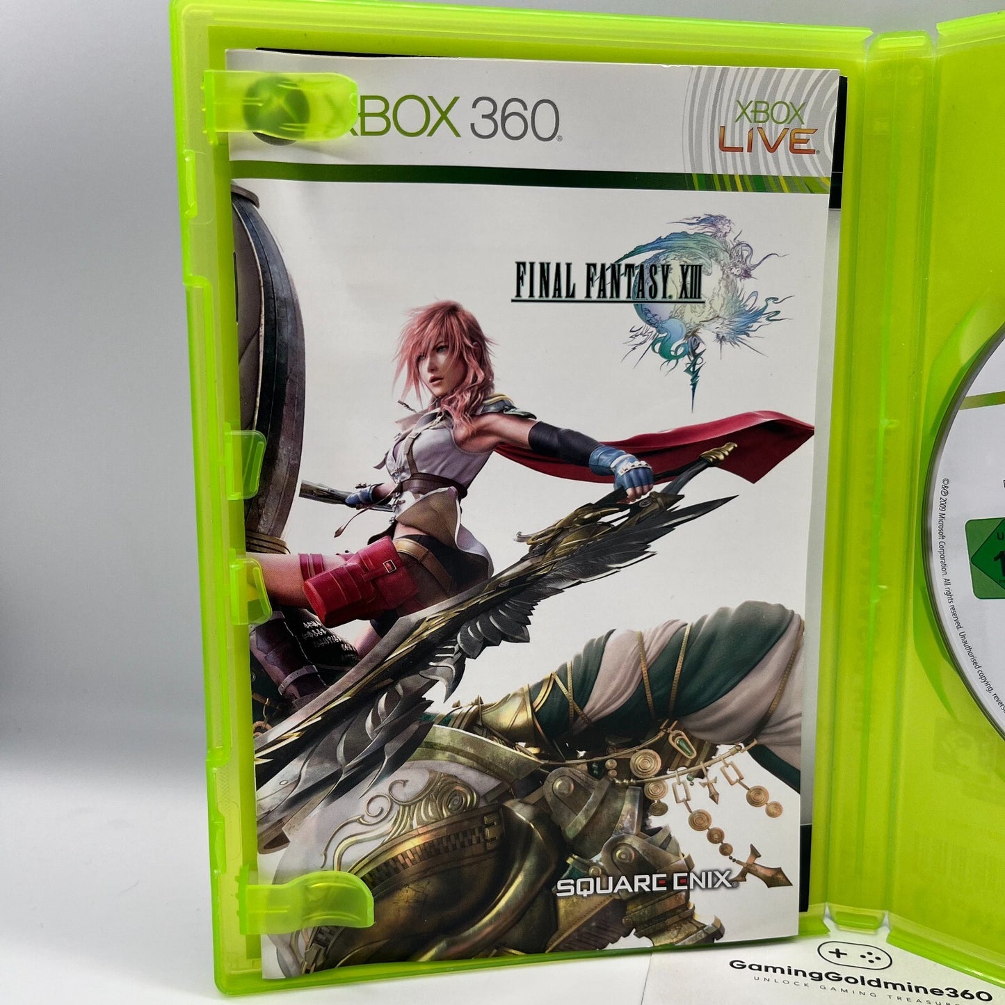 FINAL FANTASY 13 XIII Xbox 360 Italiano Completo Manuale Microsoft COME NUOVO