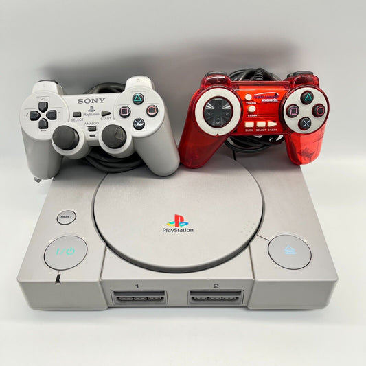 PS1 Console Modd* Sony PlayStation One PSX COMPLETA + 2 Controller + Cavi OTTIMA