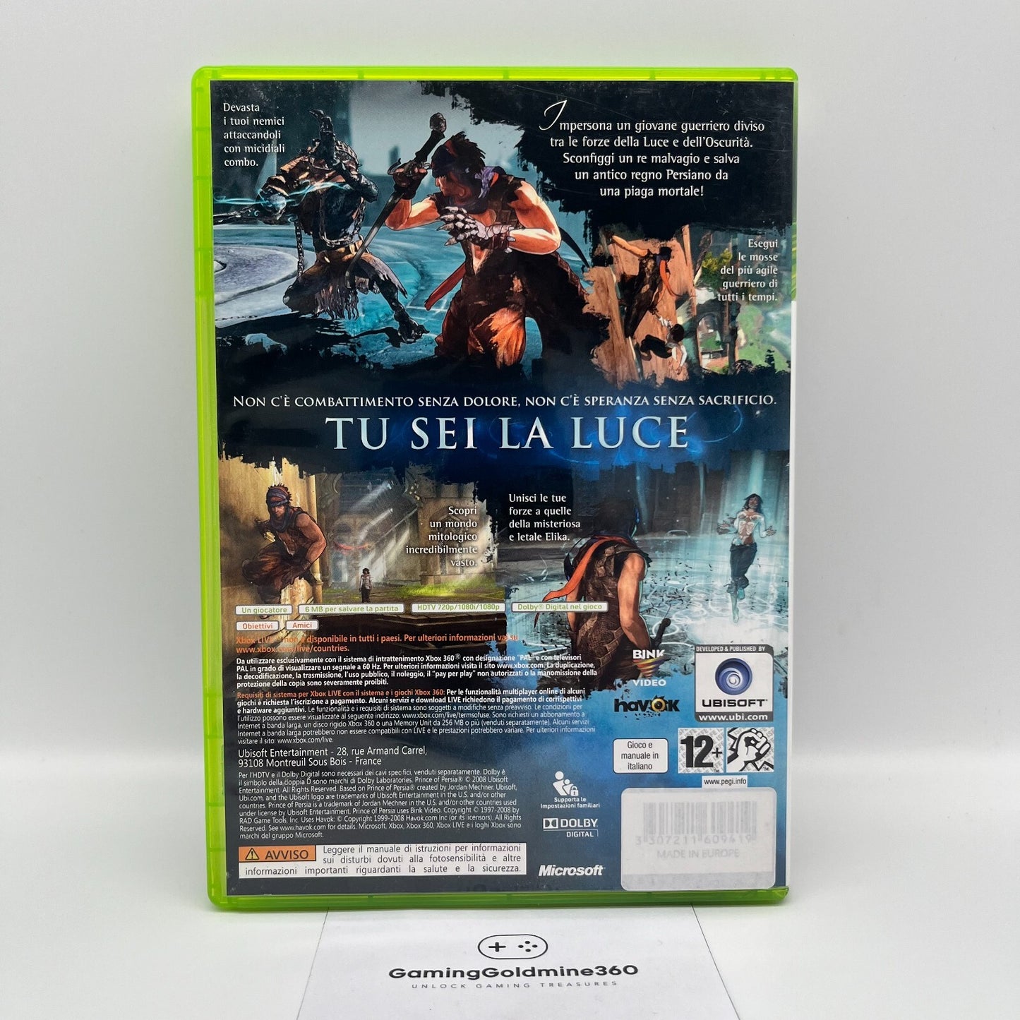Prince of Persia Xbox 360 Italiano Completo con Manuale PAL Ubisoft Microsoft