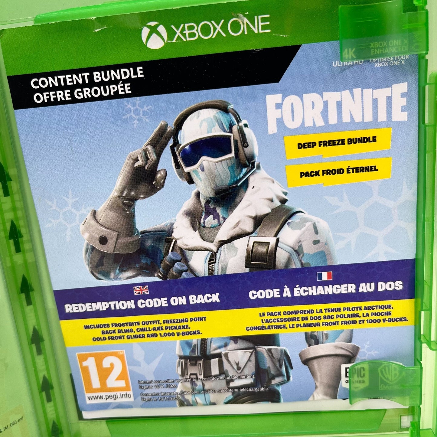 FORTNITE Pacchetto Zero Assoluto Xbox One Italiano Completo Epic Warner RARO!