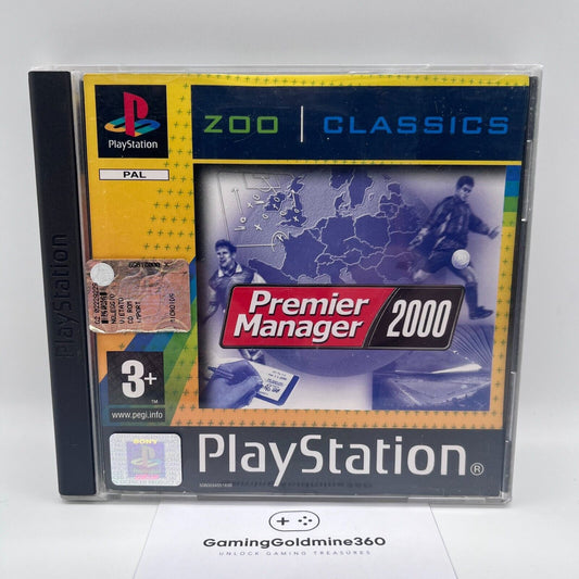 Premier Manager 2000 PS1 Italiano PAL Completo Sony PlayStation One COME NUOVO