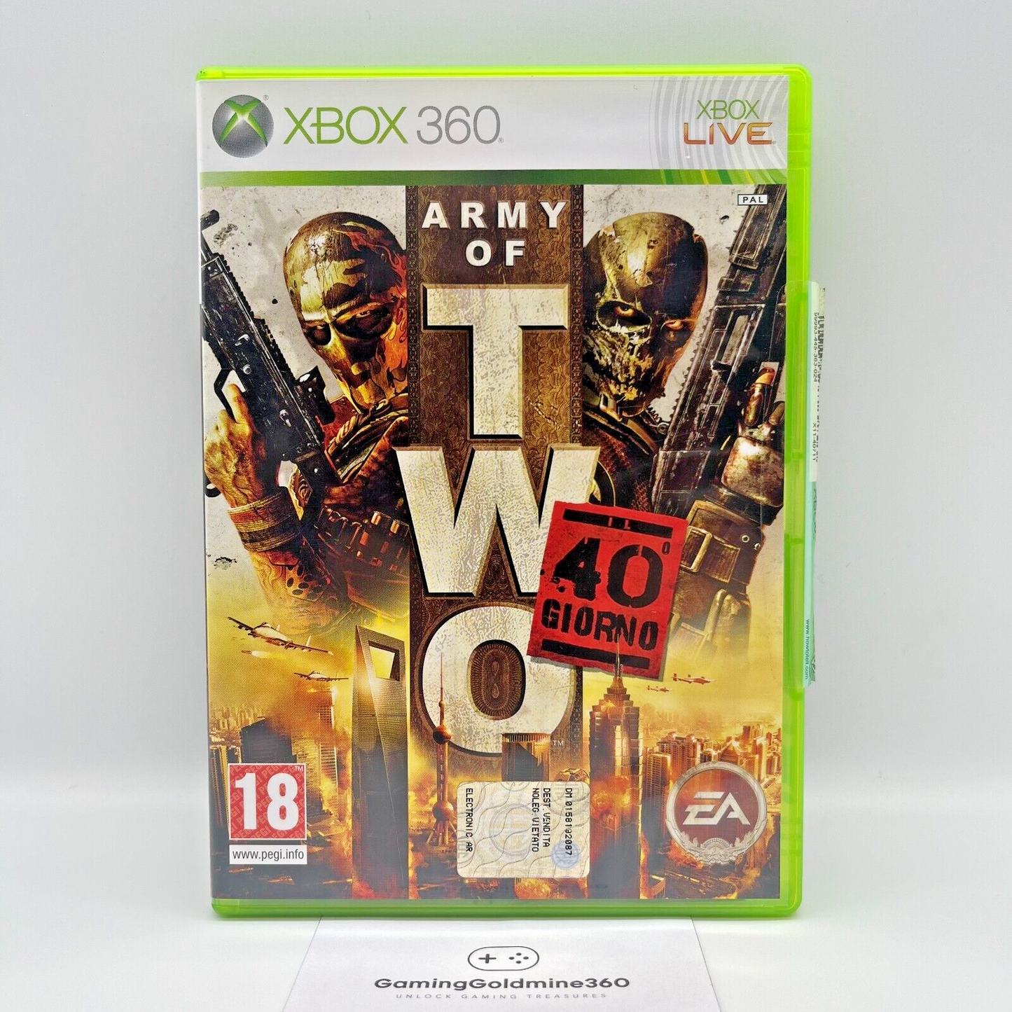 Army of Two 40° Giorno Xbox 360 Italiano (senza manuale) PAL EA Microsoft BUONO
