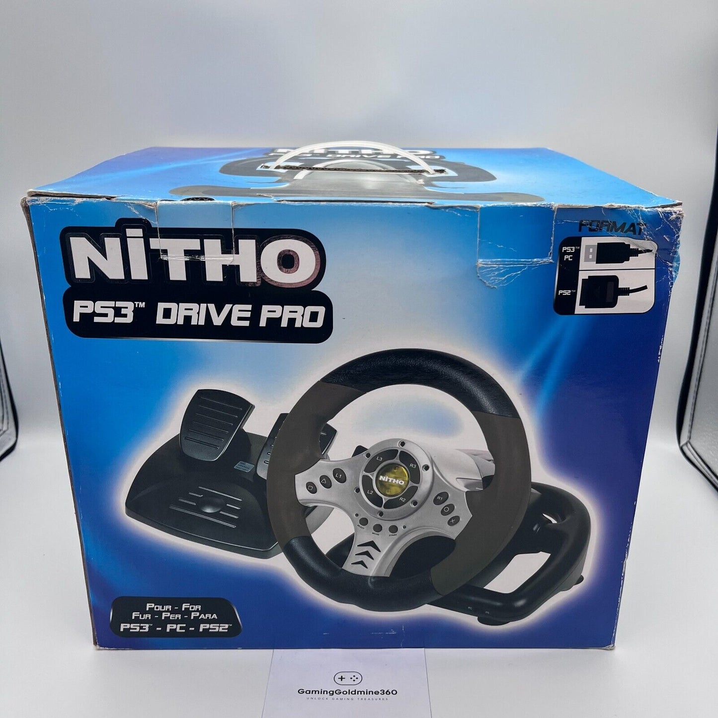 NITHO PS3 Drive Pro Volante e Pedaliera Completa per PS2/PS3/PC PlayStation 2 3