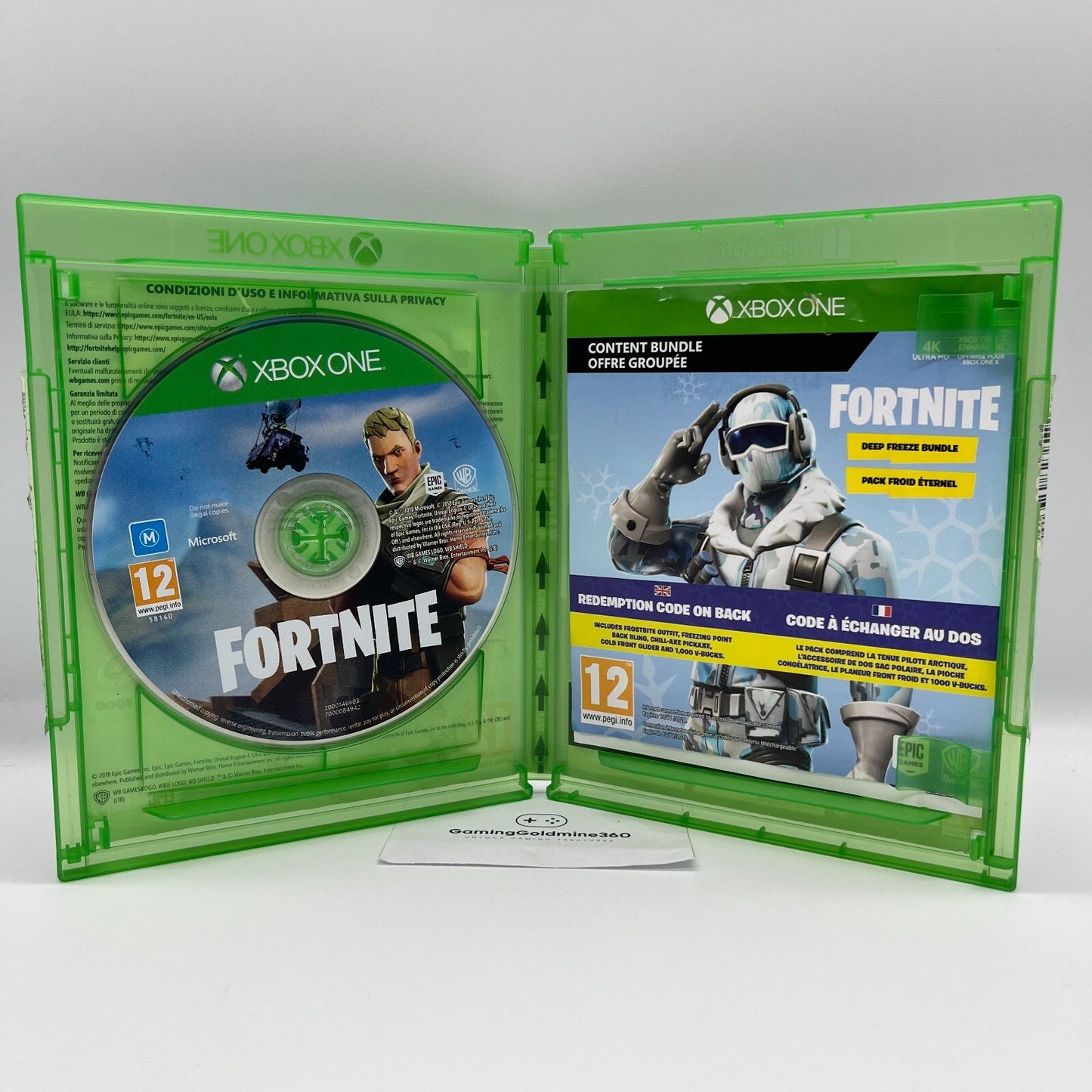 FORTNITE Pacchetto Zero Assoluto Xbox One Italiano Completo Epic Warner RARO!