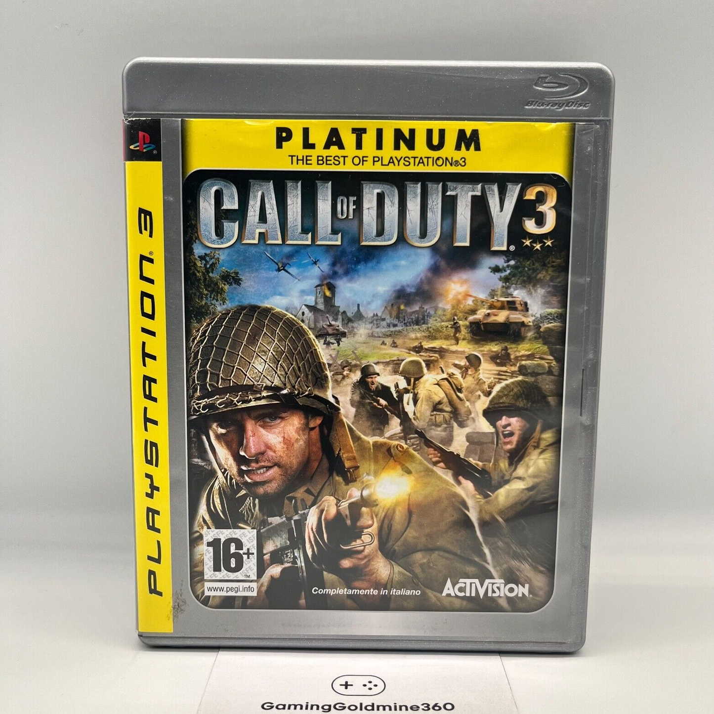 Call of Duty 3 PS3 Italiano Completo Manuale PAL Activision Sony PlayStation 3
