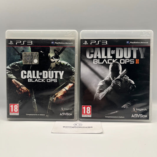 Call of Duty BLACK OPS + II 2 PS3 Italiano Completi PAL Sony PlayStation 3 OTTIM