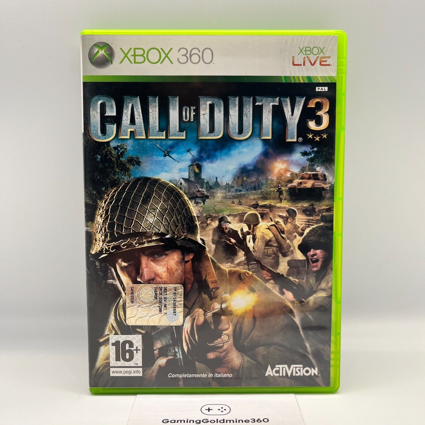 Call of Duty 3 Xbox 360 Italiano Completo con Manuale PAL Activision Microsoft