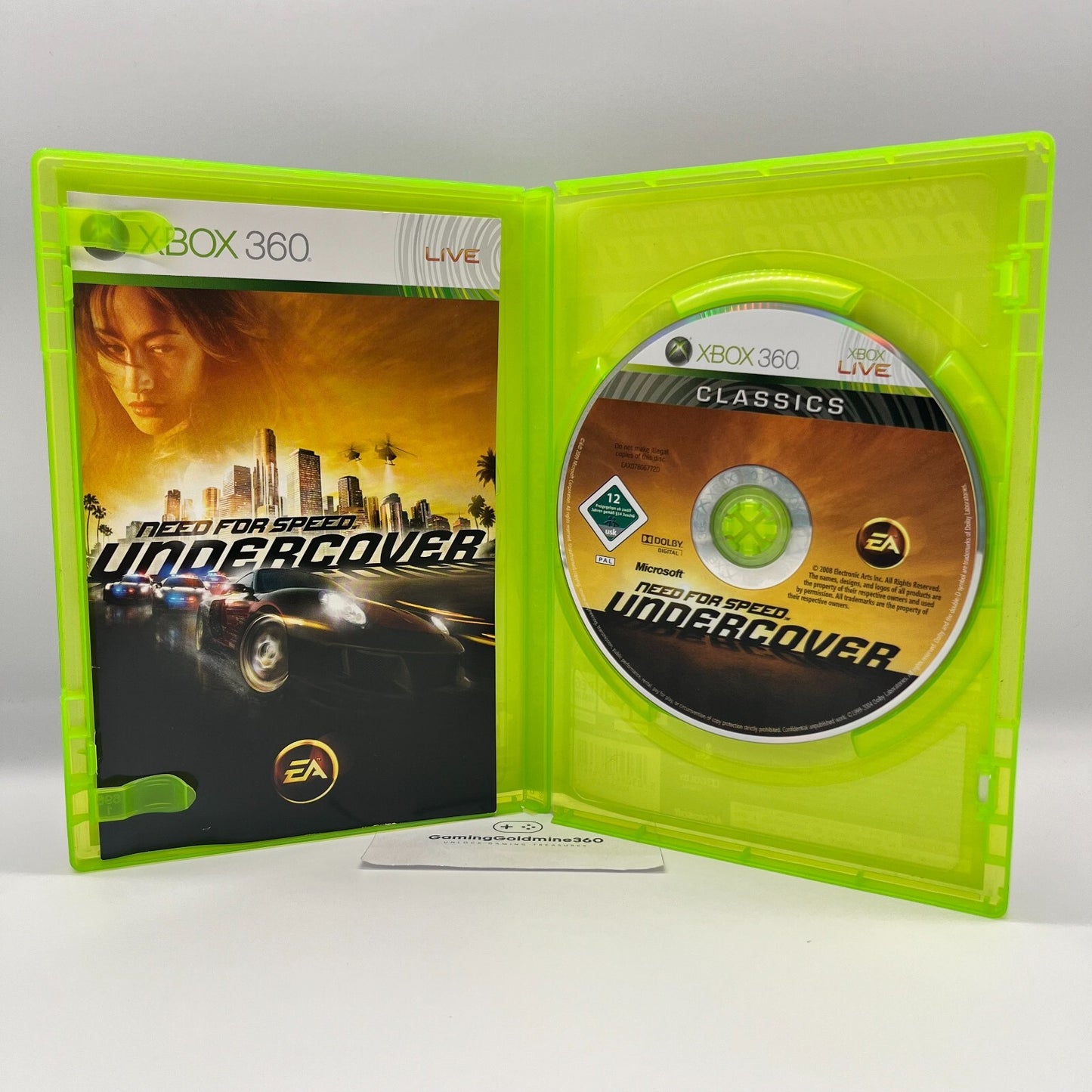Need for Speed Undercover Xbox 360 Italiano Completo Manuale EA Microsoft OTTIMO