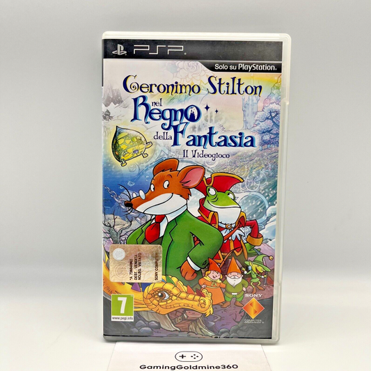 GERONIMO STILTON nel Regno della Fantasia il Videogioco PSP Completo PlayStation