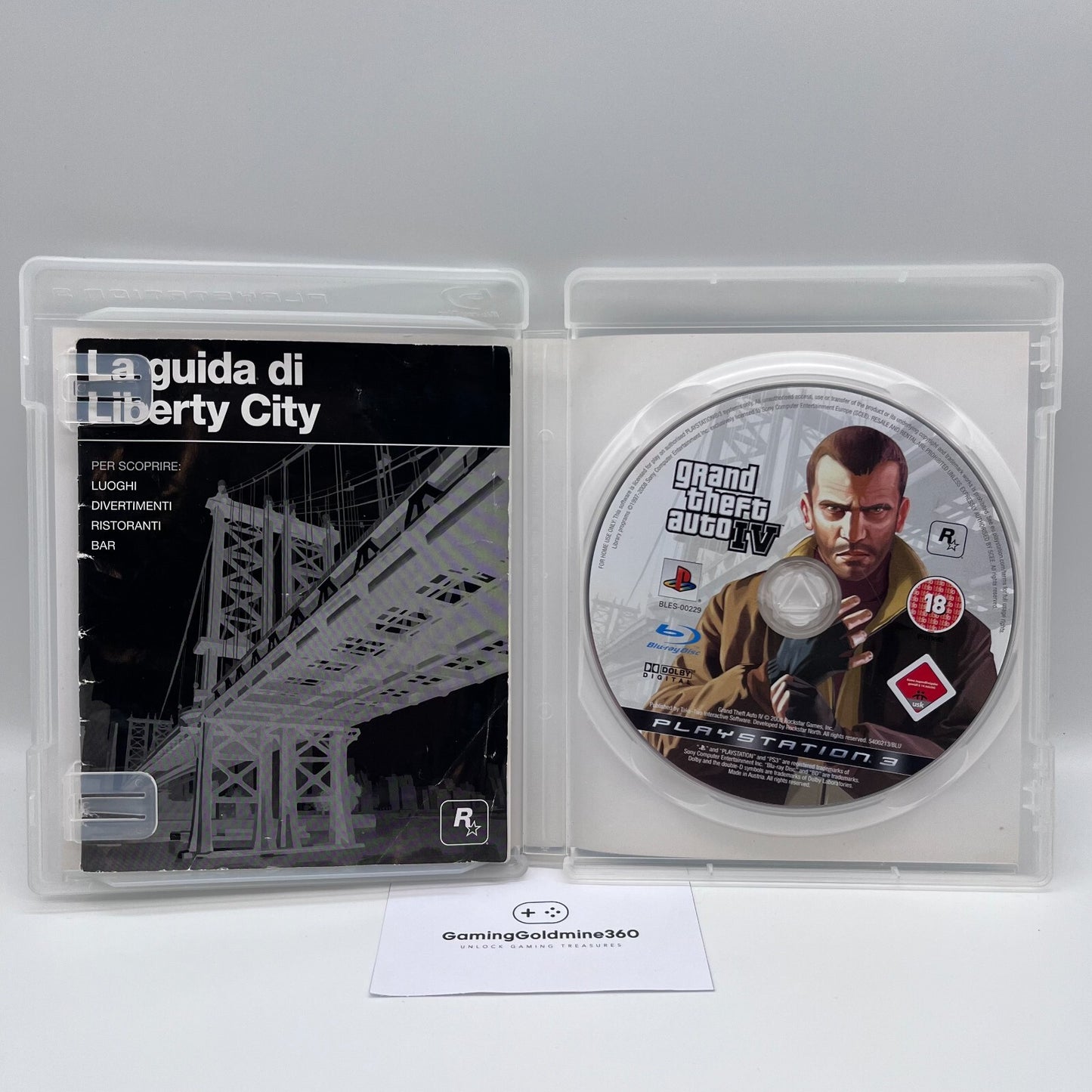 GTA 4 PS3 Italiano PAL COMPLETO Grand Theft Auto IV Rockstar Sony PlayStation 3