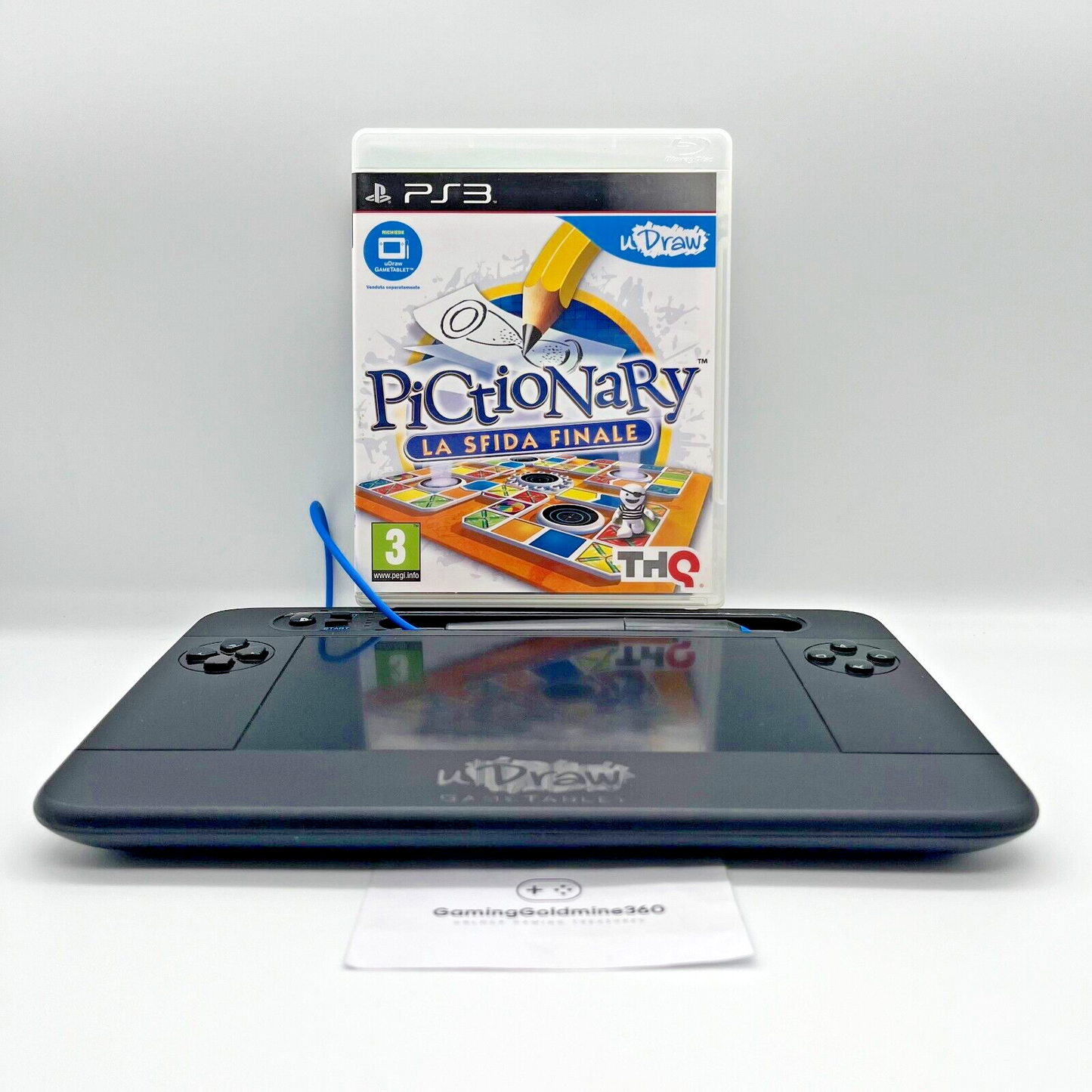 U-DRAW Pad (senza usb) + Pictionary PS3 Italiano Completo PAL Sony PlayStation 3