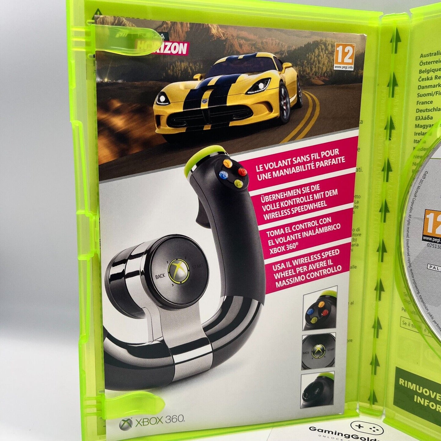 Forza Horizon Xbox 360 Italiano Completo PAL Microsoft Videogioco Corse Auto TOP