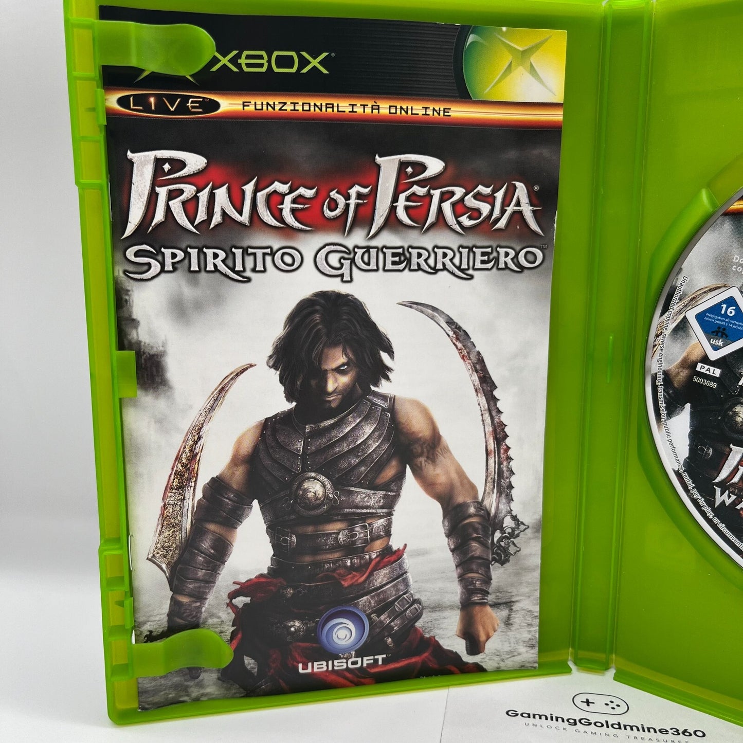 Prince Of Persia Spirito Guerriero XBOX Classic Italiano Completo PAL Microsoft