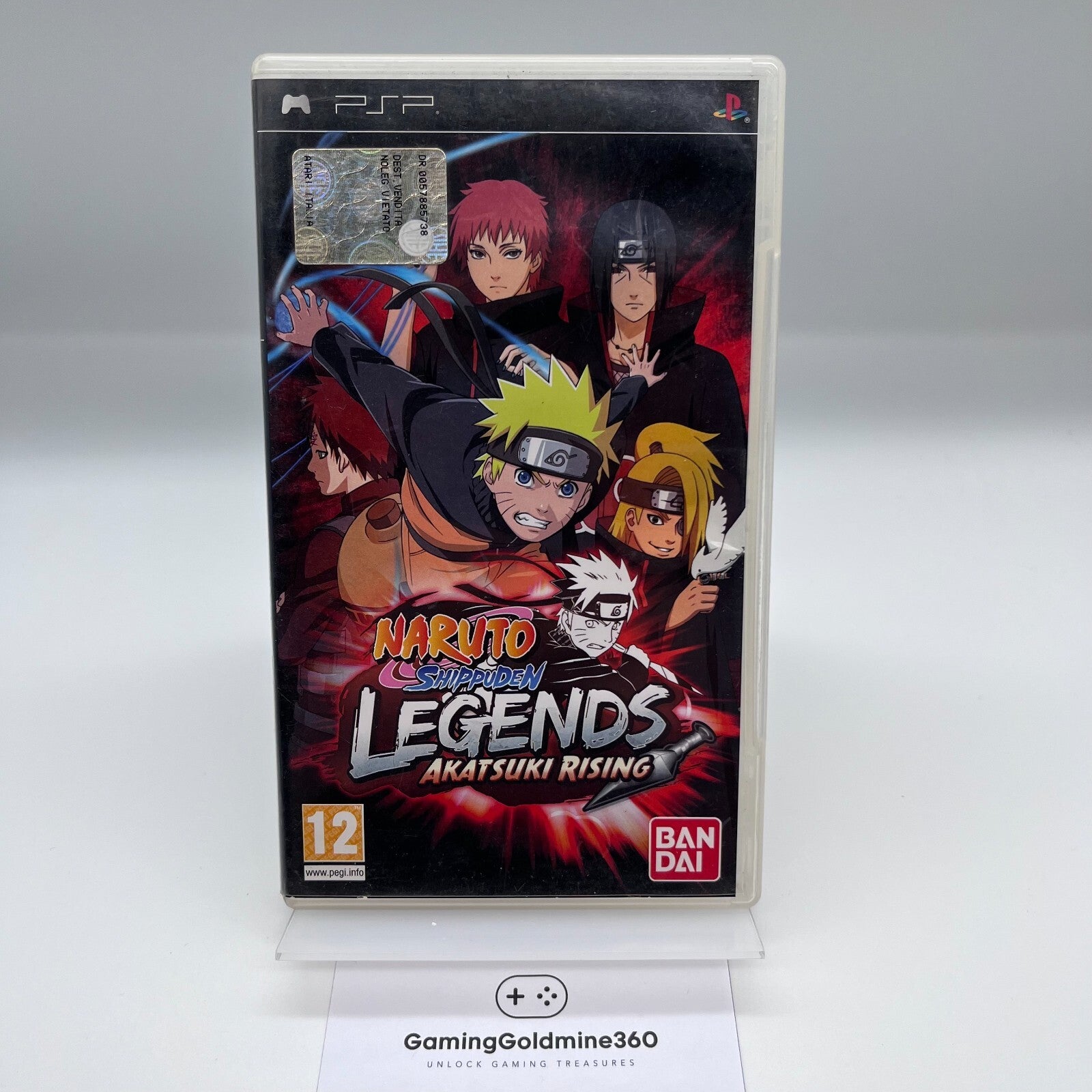 NARUTO SHIPPUDEN Legends: Akatsuki Rising PSP PAL Italiano NO Manual Bandai Sony