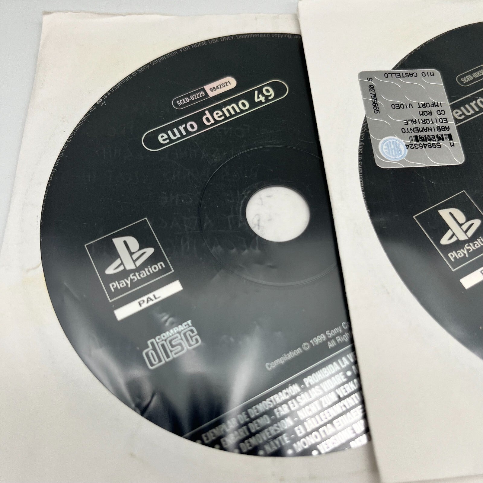 PlayStation Euro Demo 49, 56, 57, 61, 64, 66, 71, 72, 77 Anni 2000 PS CD Giochi