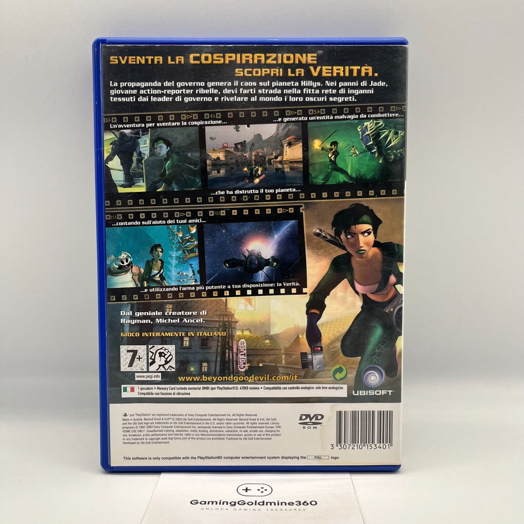 Beyond Good & Evil PS2 Italiano Completo Manuale PAL Ubisoft Sony PlayStation 2