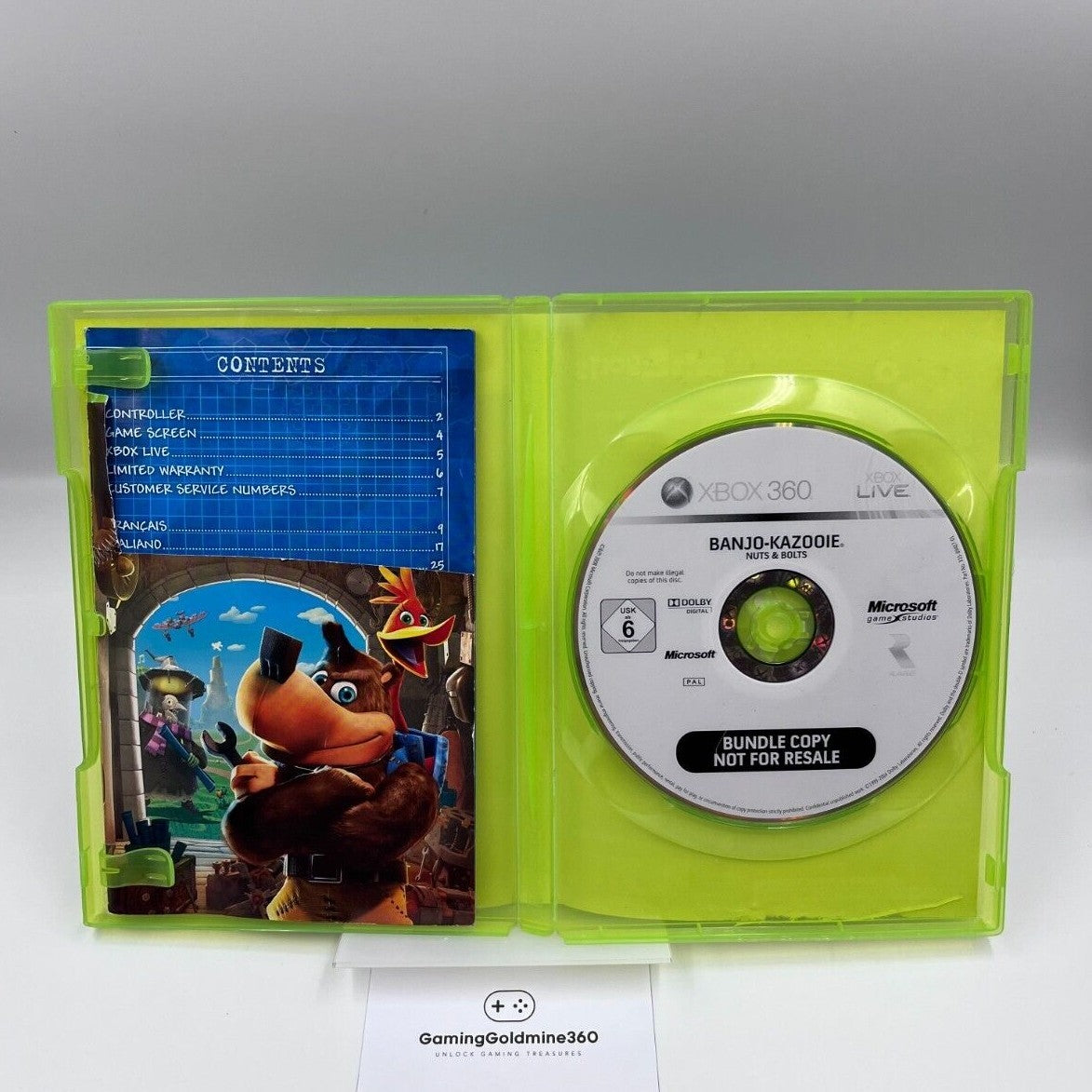 Banjo Kazooie Nuts & Bolts BUNDLE COPY Microsoft XBOX 360 PAL Italiano Completo