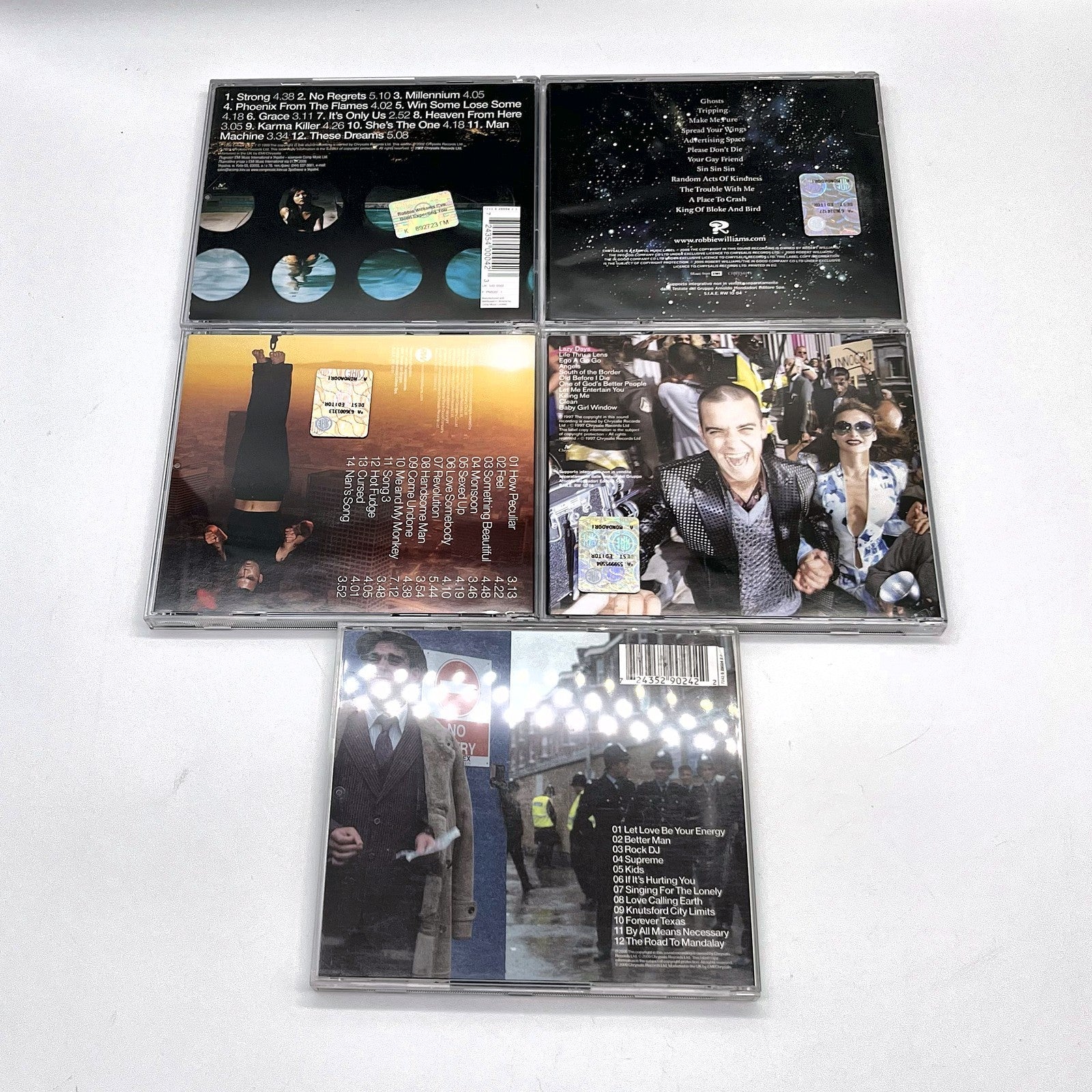 Robbie Williams Lotto 5 CD Escapology Intensive Care Sing When You're Winning