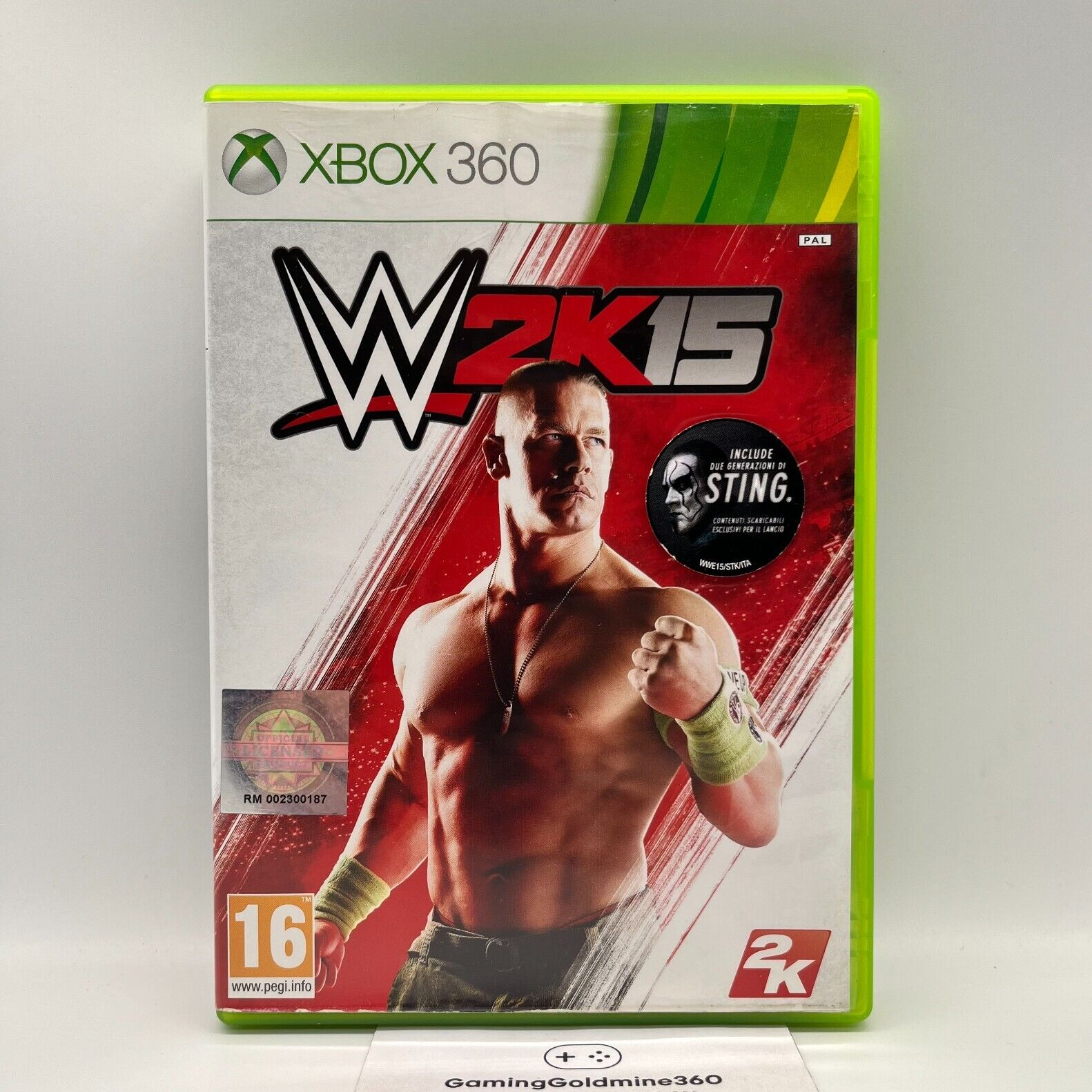WWE 2K15 Xbox 360 Italiano Completo Manuale PAL 2K Microsoft Wrestling OTTIMO
