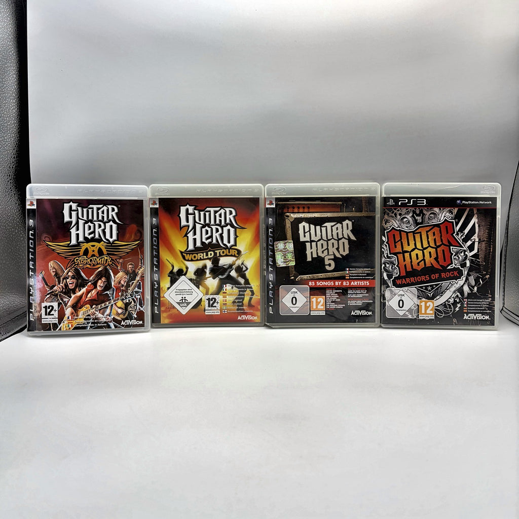 Guitar Hero PS3 Lotto 4 Giochi Aerosmith World Tour 5 Warriors of Rock PAL