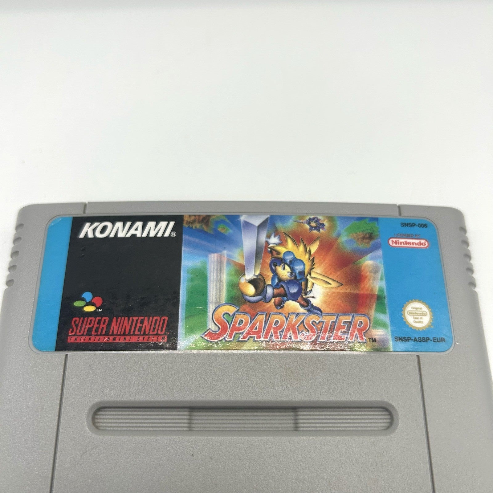 Sparkster Konami Super Nintendo SNES PAL EUR Cartuccia Originale Testato