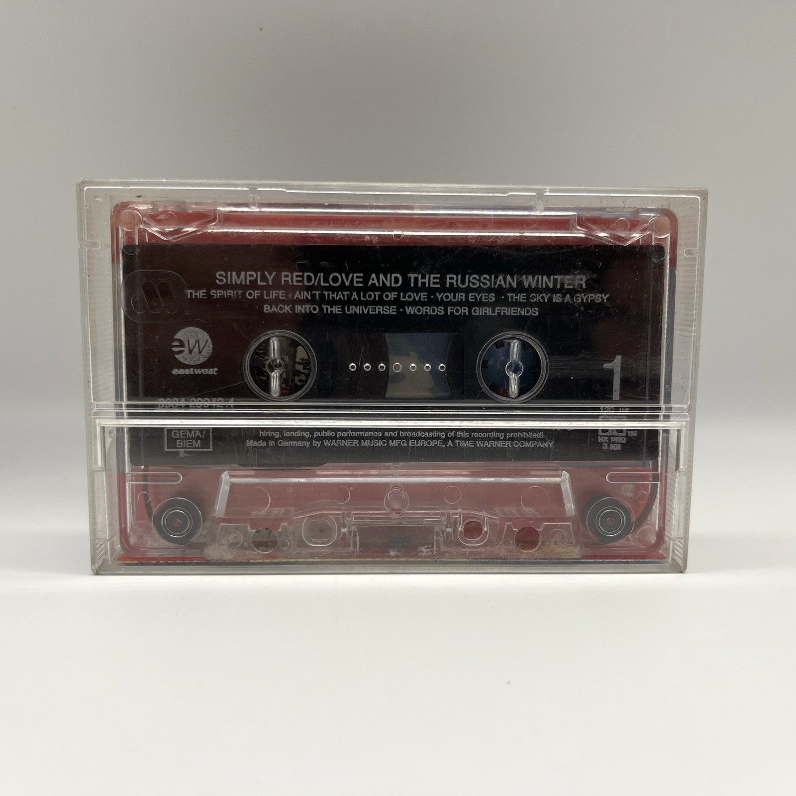 Simply Red Love and the Russian Winter Musicassetta MC East West 1999 Testata