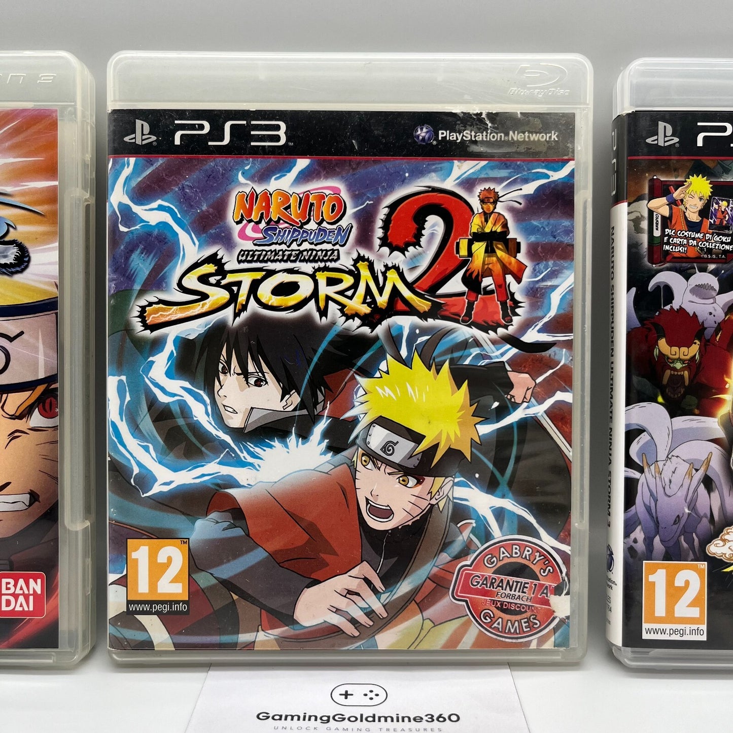 NARUTO SHIPPUDEN Ultimate Ninja Storm 1+2+3 BUNDLE PS3 Italiano Completi PAL