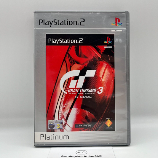 Gran Turismo 3 A-spec PS2 PAL Completo con Manuale Sony PlayStation 2 OTTIMO