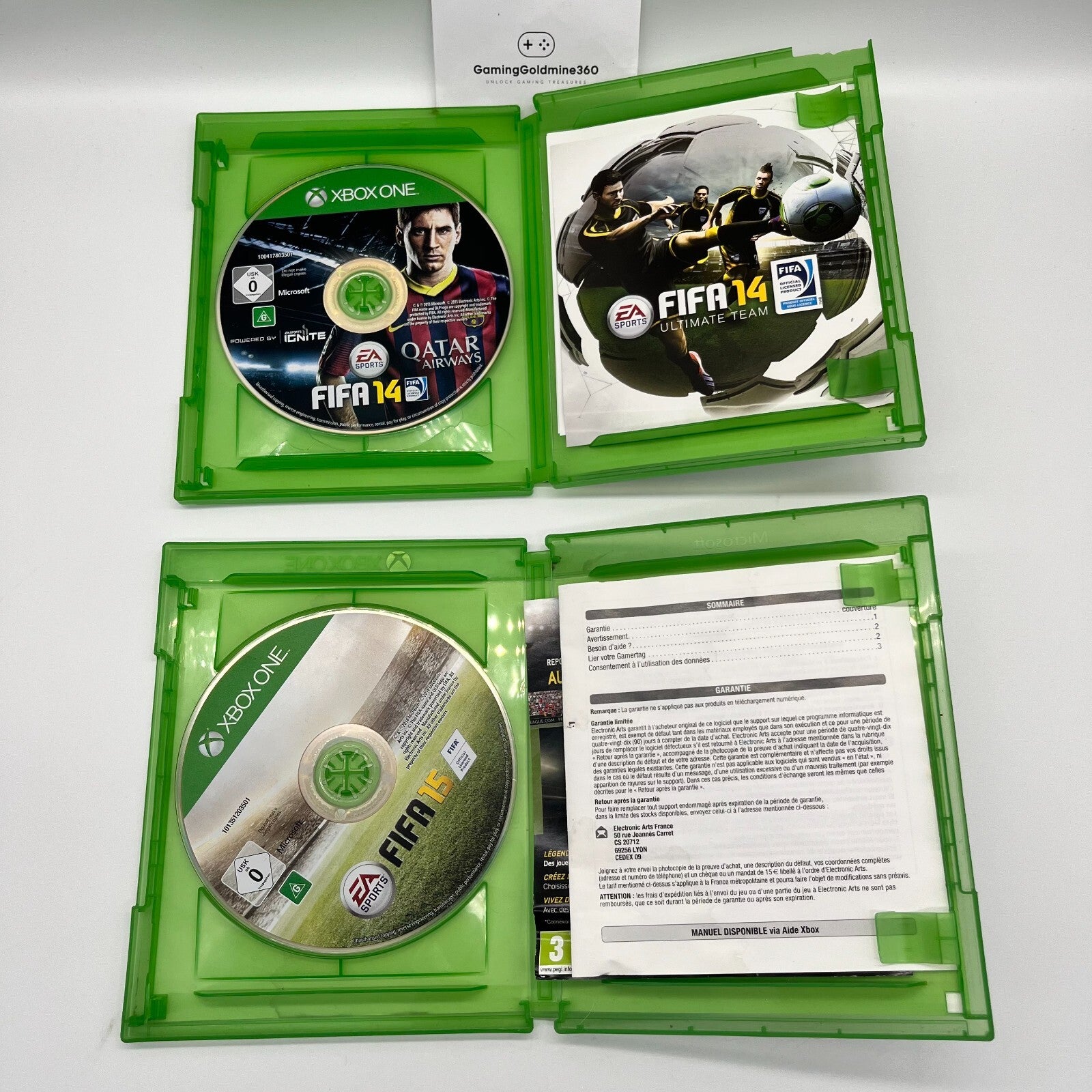FIFA 14 + 15 Xbox One Completi Manuale EA Sports Microsoft Multilingua Calcio