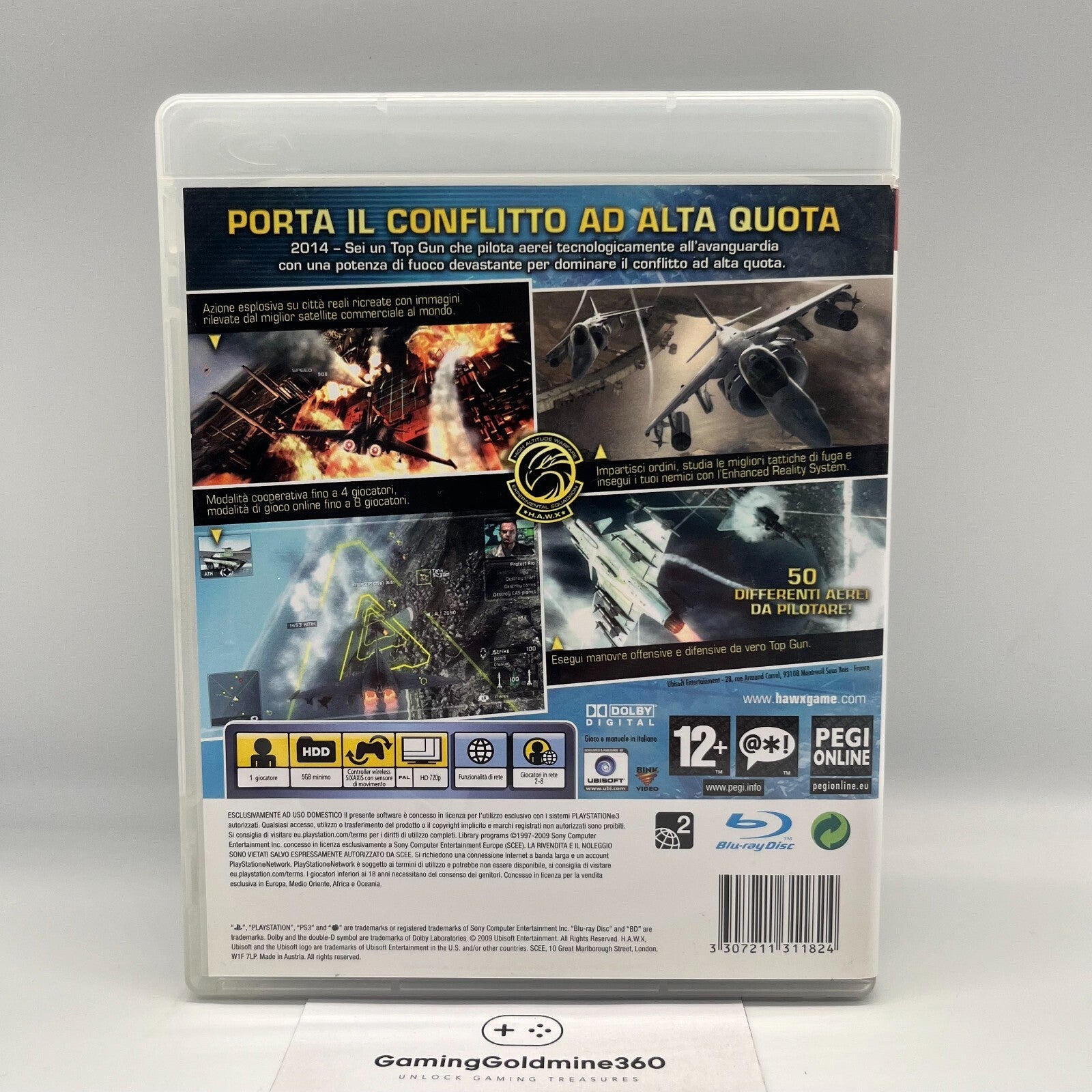 TOM CLANCY'S Splinter Cell Double Agent+HAWX PS3 Italiano Completi PAL Sony TOP